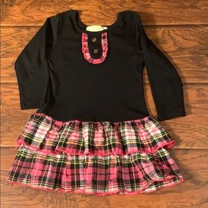 3T Marina Elana black/pink dress. Gently used